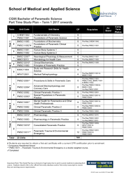 School of Medical and Applied Science