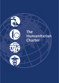 SPHERE 3 &ndash; The humanitarian charter.