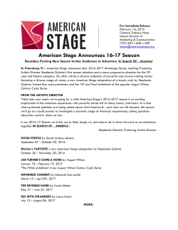 American Stage Announces 16