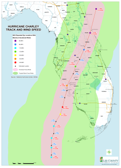 hurricane charley track and wind speed hurricane charley track and
