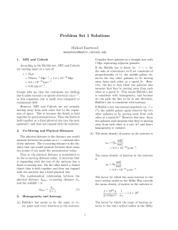 Problem Set 1 Solutions