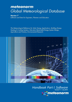 Software - Meteonorm