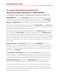 Shakespeare Festival announces 2013-2014 slate