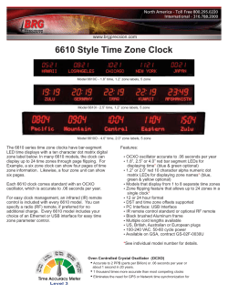 6610 Style Time Zone Clock