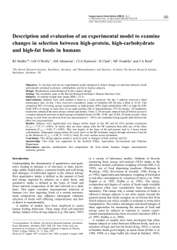 Description and evaluation of an experimental model to