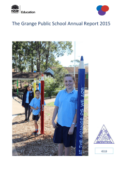 The Grange Public School Annual Report 2015