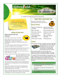 Abbeyfield Newsletter Apr 2016