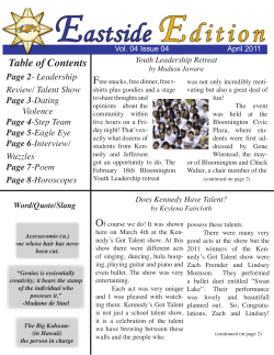 Table of Contents - Kennedy High School