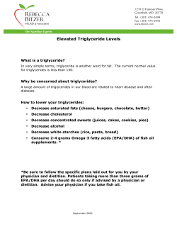Elevated Triglyceride Levels