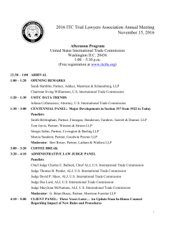 2016 ITC Trial Lawyers Association Annual Meeting