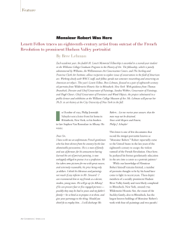 Monsieur Robert Was Here - Williamstown Art Conservation Center