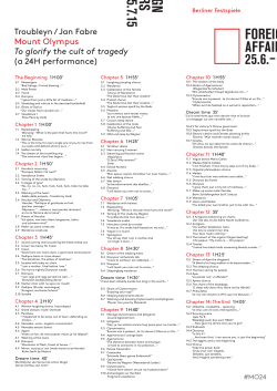 Mount Olympus - Berliner Festspiele