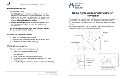 Going home with a urinary catheter