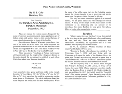 8. Place Names in Sauk County, Wisconsin