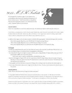 2015 MLK Tribute