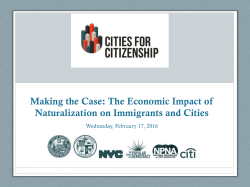 The Economic Impact of Naturalization on Immigrants and Cities