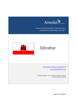 Gibraltar - Amedia Fiduciary Switzerland