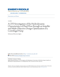 A CFD Investigation of the Hydrodynamic Characteristics of Fluid