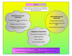 US1.4a Motivating forces for exploration Obstacles to Exploration