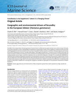 Geographic and environmental drivers of fecundity in the European