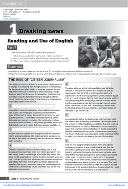 1Breaking news - Assets - Cambridge University Press