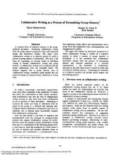 Collaborative Writing as a Process of Formalizing Group