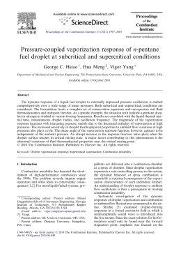 Pressure-coupled vaporization response of n-pentane