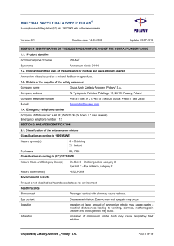 Polish Ammonium Nitrate (PULAN)