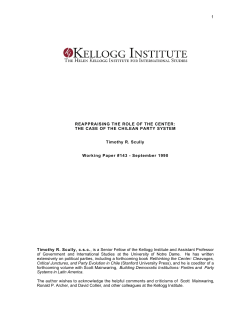 Reappraising the Role of the Center