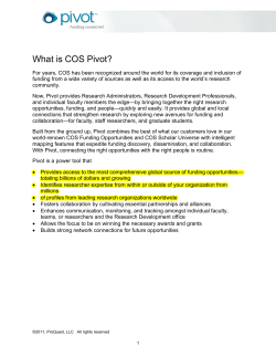 Pivot Instruction Manual