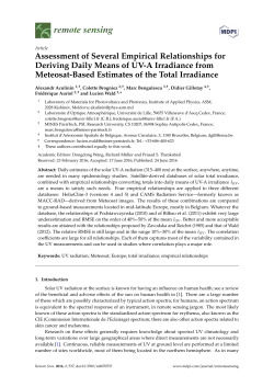 Assessment of Several Empirical Relationships for Deriving Daily