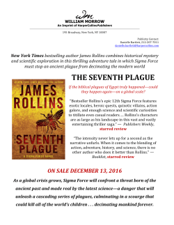 The Seventh Plague by author James Rollins
