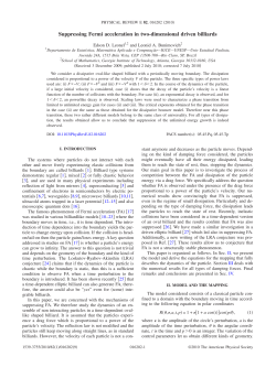 Suppressing Fermi acceleration in two