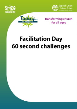 Facilitation Day 60 second challenges