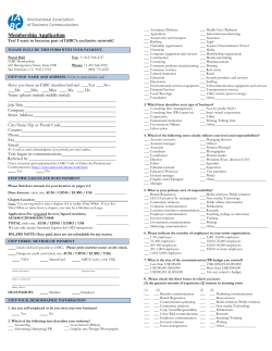 IABC Membership Application