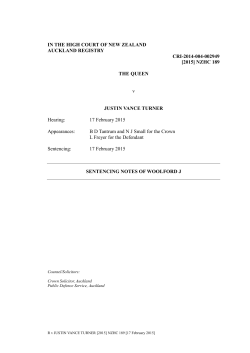 R v Turner - New Zealand Law Society