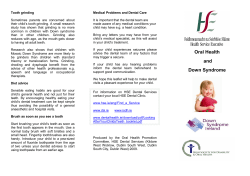 Oral Health and Down Syndrome