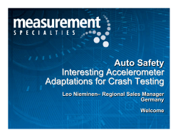 Auto Safety Interesting Accelerometer Adaptations for Crash Testing