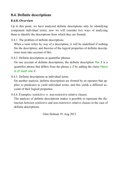 Notes for Elementary Symbolic Logic