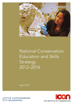 National Conservation Education and Skills Strategy 2012–2016