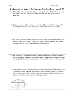 Surface Area Word Problems-Guided Practice-8.7B