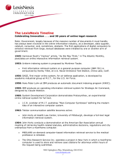 The LexisNexis Timeline
