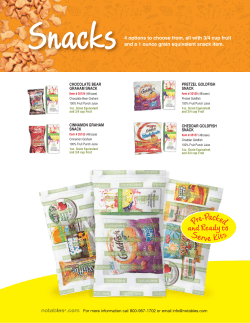 4 options to choose from, all with 3/4 cup fruit and a 1 ounce grain