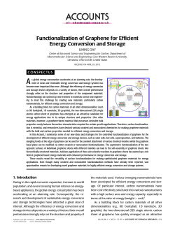 Functionalization of Graphene for Efficient Energy Conversion and