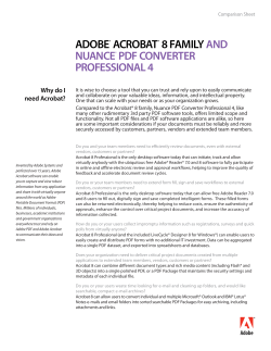 Adobe Acrobat 8 and Nuance PDF Converter