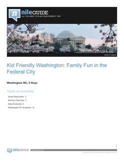 Kid Friendly Washington: Family Fun in the Federal City