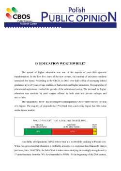 IS EDUCATION WORTHWHILE?