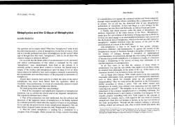 i" - The Warwick Journal of Philosophy