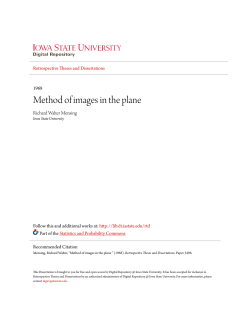 Method of images in the plane - Iowa State University Digital