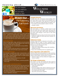 Fattening Fall Foods